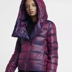 Nike Down Filled Puffer Jacket Coat Iridescent Size XS 854767-609